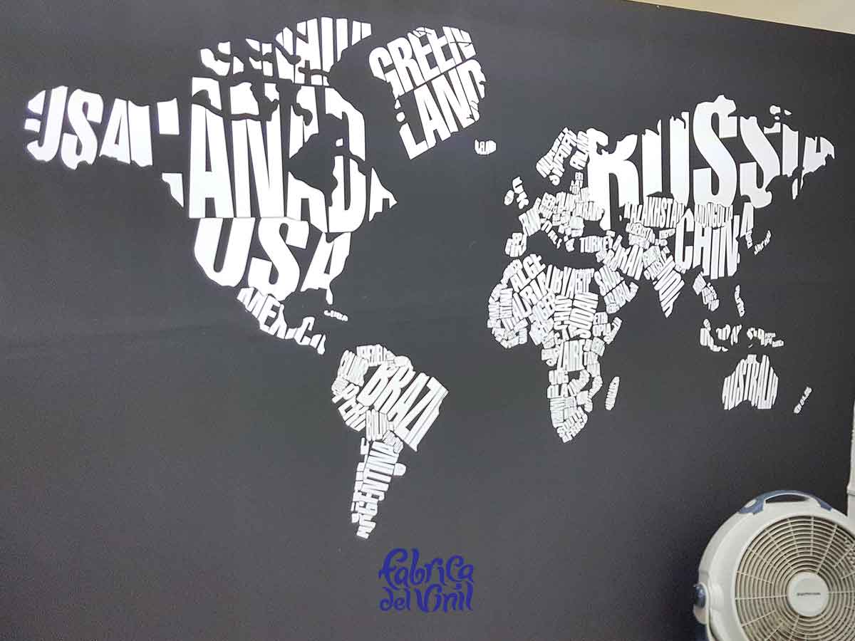 Mapa del Mundo con Nombres